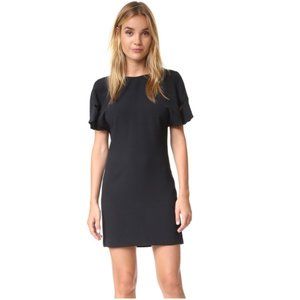 IRO Hilda Open Back Draped Crepe Mini Dress sz 36